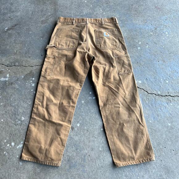Vintage carhartt brown double knee work wear carpenter pants - Picture 5 of 9